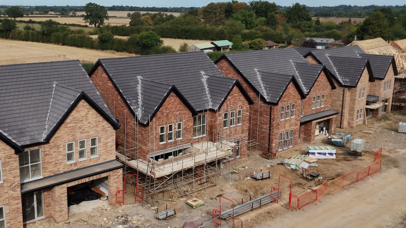 New homes under construction